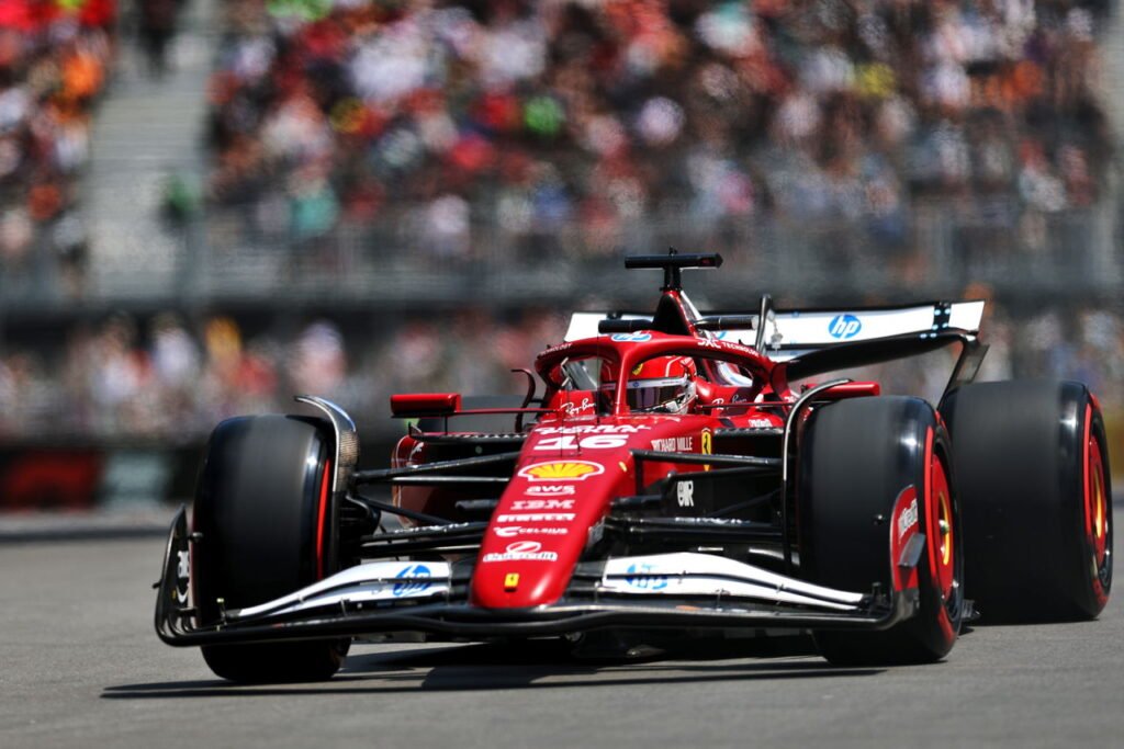 Charles Leclerc misjudgement leads to unusual crash in Canadian GP first practice